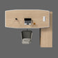 White and Natural Office Desk Modern Artificial Wood Executive Desk Locking Drawer Clearhalo 'furn' 'furn_office_desk' 'Furniture' 'Office Desks' 'Office Furniture' 'office_desk' 1200x1200_a3d25473-77b9-49fc-ac73-05ff2fed5633