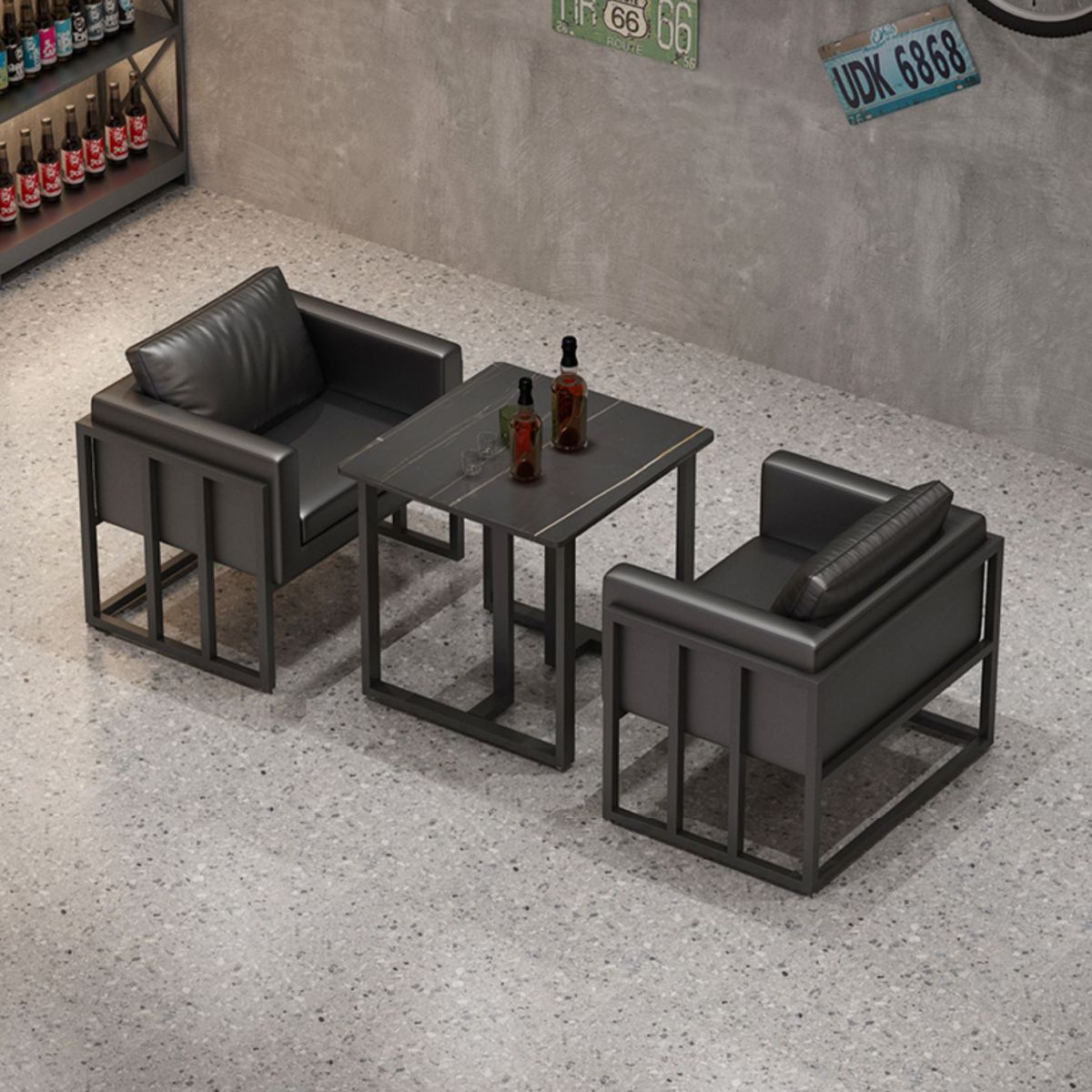 Industrial Sintered Stone Top Dinner Room Kitchen Table Black Metal Base Table for Dinning Room Clearhalo ' dining_table' 'Dining Tables & Seating' 'Dining Tables' 'furn' 'furn_dining_table' 'Furniture' 'furniture_dining_table' 'Kitchen & Dining Furniture' 'kitchen&dining_furn' 'kitchen' 'kitchen_dining_table' 1200x1200_a3d2b851-becc-4d85-932f-346e8ae72598