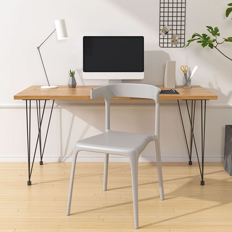 Contemporary Stackable Chairs Dining Kitchen Armless Chair with Plastic Legs Clearhalo 'Dining Chairs' 'Dining Tables & Seating' 'dining_chair' 'furn' 'furn_dining_chair' 'Furniture' 'furniture_dining_chair' 'Kitchen & Dining Furniture' 1200x1200_a3d42280-ab9f-4a8c-97d0-9b2f4419d4c3