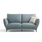 Light-grey and Blue-Gray Seating Cushions Standard Faux Leather Sofa