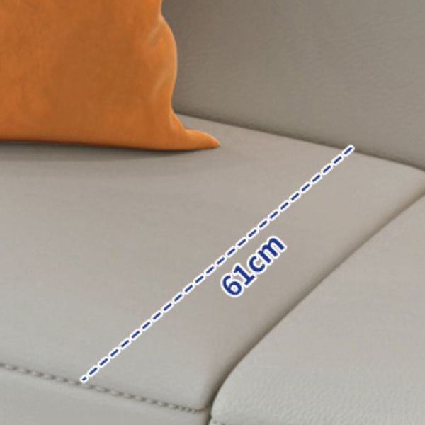 Sofá seccional de manchas seccional de madera gris para sala de estar para sala de estar