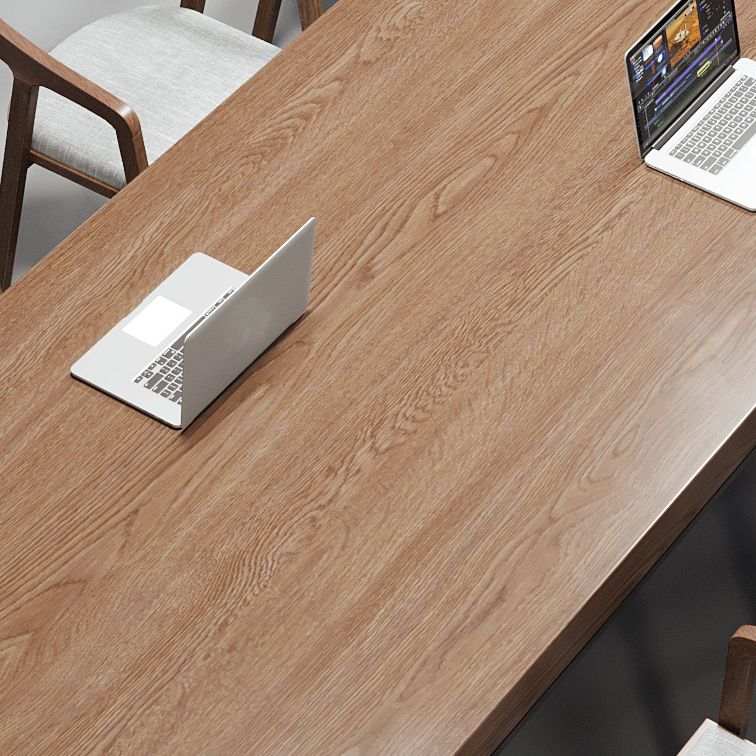 Industrial 29.53" Tall Writing Desk Solid Wood Rectangle Office Desk Clearhalo 'furn' 'furn_office_desk' 'Furniture' 'Office Desks' 'Office Furniture' 'office_desk' 1200x1200_a3d5a78f-ef7c-4f17-8c98-dd41cb323b2c