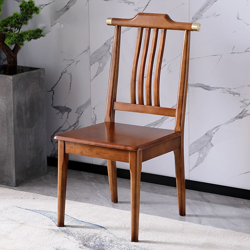 Traditional 18'' Wide Wood Dining Side Chair Slat Back Chair for Home Use Clearhalo ' kitchen&dining_furn' 'Dining Chairs' 'Dining Tables & Seating' 'dining_chair' 'furn' 'furn_dining_chair' 'Furniture' 'furniture_dining_chair' 'Kitchen & Dining Furniture' 'kitchen' 1200x1200_a3d74cfb-56ae-4e78-8f4d-682689cc537d