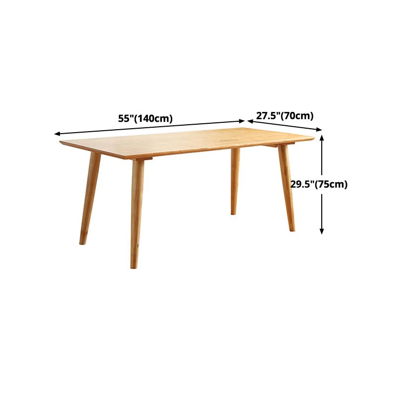 Solid Wood Dining Table Modern Brown Dining Table with 4 Legs Clearhalo 'Dining Tables & Seating' 'Dining Tables' 'dining_table' 'furn' 'furn_dining_table' 'Furniture' 'furniture_dining_table' 'Kitchen & Dining Furniture' 1200x1200_a3d822bf-3856-4a03-88f7-e8f50e91ef37