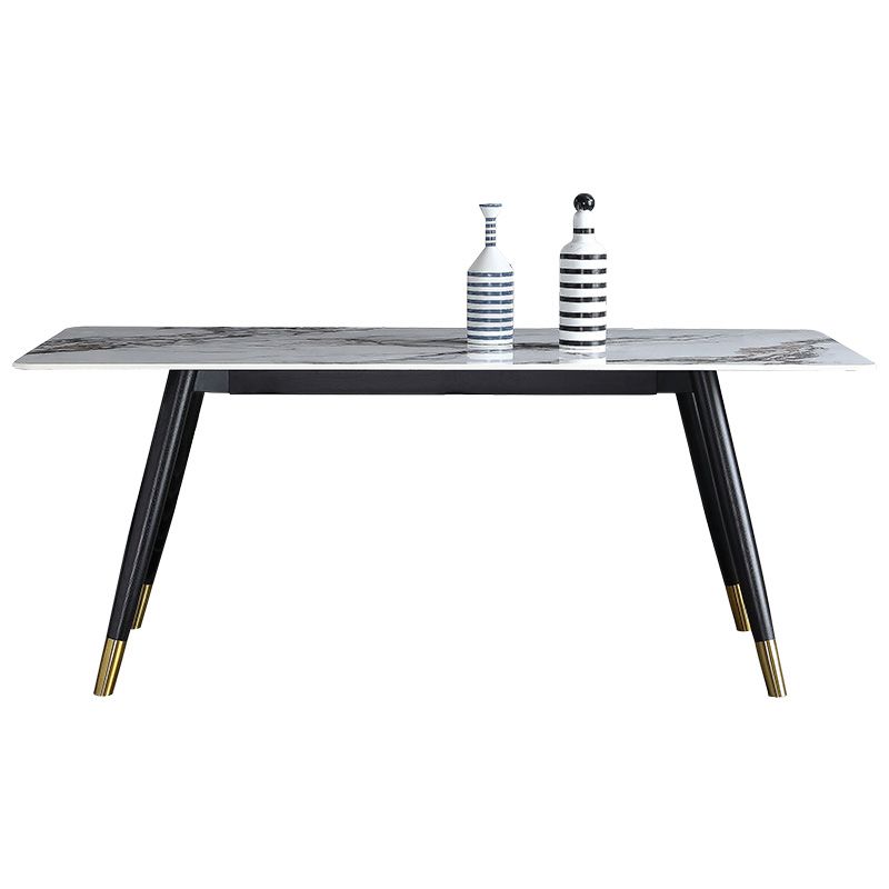 Rectangle Dining Site Table Luxury Style Stone Dining Room Collection with 4-foot Clearhalo ' dining_table' 'Dining Tables & Seating' 'Dining Tables' 'furn' 'furn_dining_table' 'Furniture' 'furniture_dining_table' 'Kitchen & Dining Furniture' 'kitchen&dining_furn' 'kitchen' 'kitchen_dining_table' 1200x1200_a3d932b3-642c-49ac-9859-96f05102f172