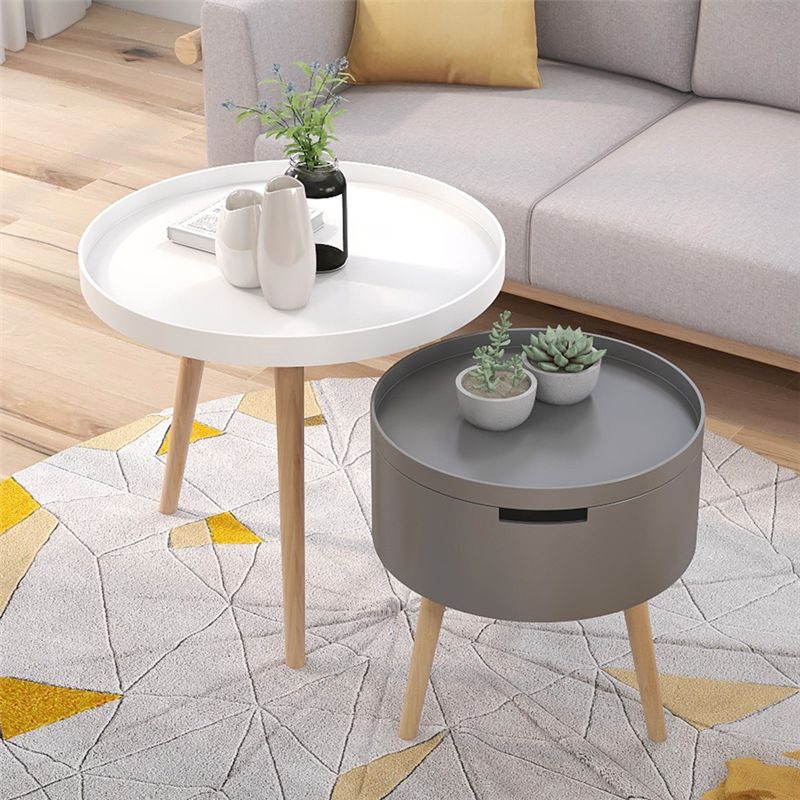 3 Legs 2 Round Coffee Table Contemporary Wood Coffee Table Set Clearhalo 'Coffee & Accent Tables' 'Coffee Tables' 'coffee_tables' 'furn' 'furn_coffee_tables' 'Furniture' 'Living Room Furniture' 1200x1200_a3d9cecf-0dc8-4db3-81c3-cb09e7d87052