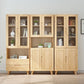 Solid Wood Scandinavian Bookcase Closed Back Bookcase with Door Clearhalo 'Bookcases' 'furn' 'furn_bookcases' 'Furniture' 'furniture_bookcases' 'Office Furniture' 1200x1200_a3d9d315-8e82-459e-97b3-efb7f66cfcb6