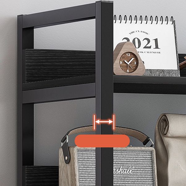 Offenes Metall -Holzbuchhandel Modern Home Wohnzimmer Bücherregal