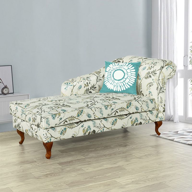 Modern Style Living Room Chaise Rolled Arms Upholstered Chaise Clearhalo 'Chairs & Seating' 'Chaise Lounge' 'chaise_lounge' 'furn' 'furn_chaise_lounge' 'Furniture' 'Living Room Furniture' 1200x1200_a3dbb090-62c8-4c1b-a9e3-6ddd4353895b