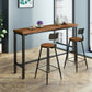 Pine Wood Bar Table Industrial Bar Table with Black Trestle Base Clearhalo 'Bar Furniture' 'Bar Tables' 'bar_tables' 'furn' 'furn_bar_tables' 'Furniture' 'furniture_bar_tables' 'Kitchen & Dining Furniture' 1200x1200_a3dc6fa8-2050-4aab-ab61-b709eff94a6f