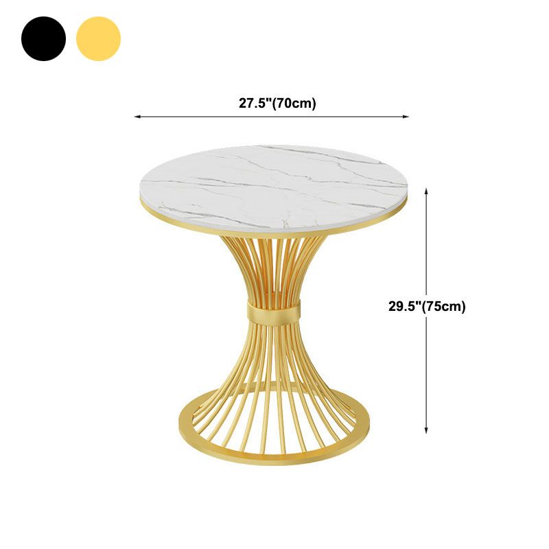 Modern Style Dining Table Sintered Stone Round Table for Dining Room Clearhalo 'Dining Tables & Seating' 'Dining Tables' 'dining_table' 'furn' 'furn_dining_table' 'Furniture' 'Kitchen & Dining Furniture' 1200x1200_a3dc9b94-2d66-4fdf-b43b-d461671fa8f1