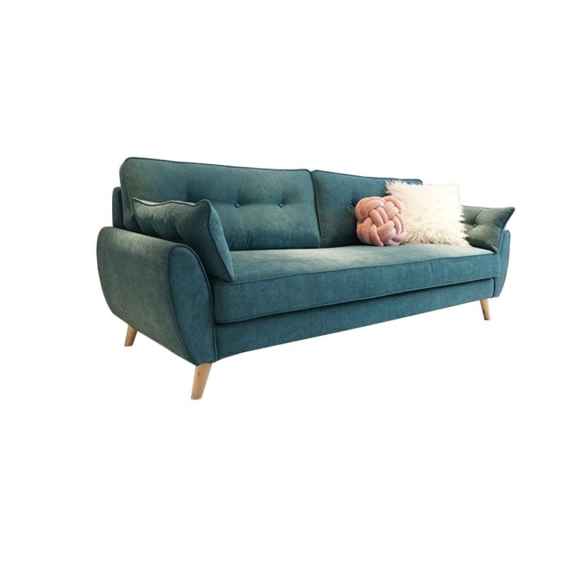 Divano standard contemporaneo set di divano braccio svasato con cuscini