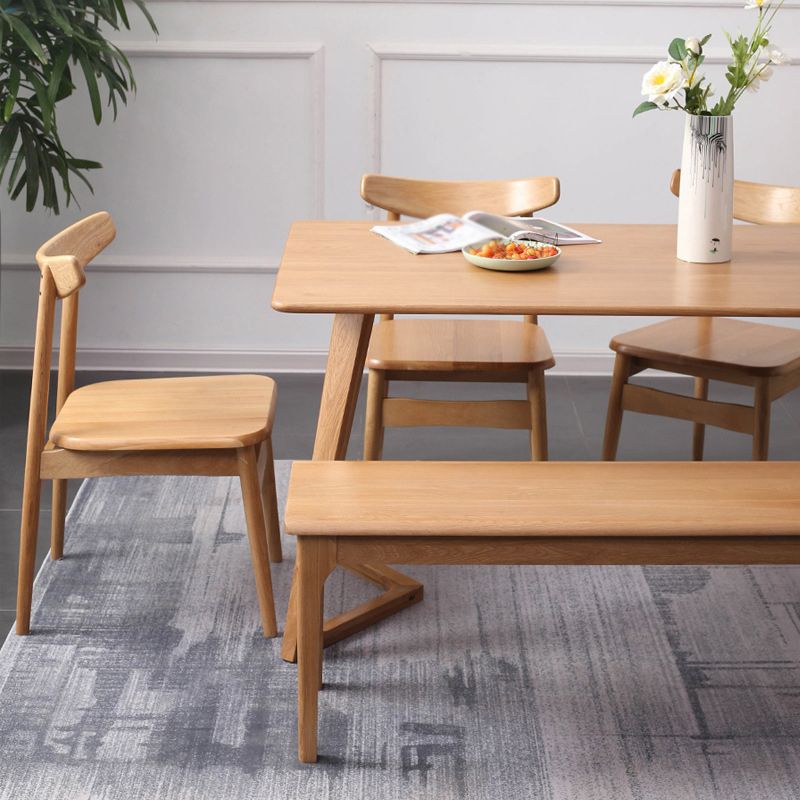 Rectangle White Oak Solid Wood Table Modern Dining Table Double Pedestal for Restaurant Clearhalo ' dining_table' 'Dining Tables & Seating' 'Dining Tables' 'furn' 'furn_dining_table' 'Furniture' 'furniture_dining_table' 'Kitchen & Dining Furniture' 'kitchen&dining_furn' 'kitchen' 'kitchen_dining_table' 1200x1200_a3dd36df-e5b6-4b38-9746-e7854010051e
