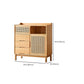 Solid Wood Dining Server Modern Style Rattan Door met 3 laden