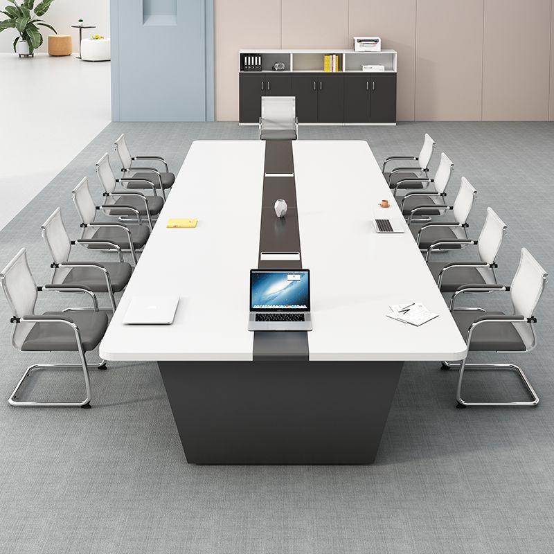 Industrial Style Rectangle Writing Desk Cable Management Office Desk for Office Clearhalo 'furn' 'furn_office_desk' 'Furniture' 'Office Desks' 'Office Furniture' 'office_desk' 1200x1200_a3dd3a4d-eef6-418a-85d8-11270ef148ce