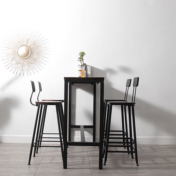 Set di tavoli da bar di lusso tradizionale 1/2/3 pezzi con una base nera