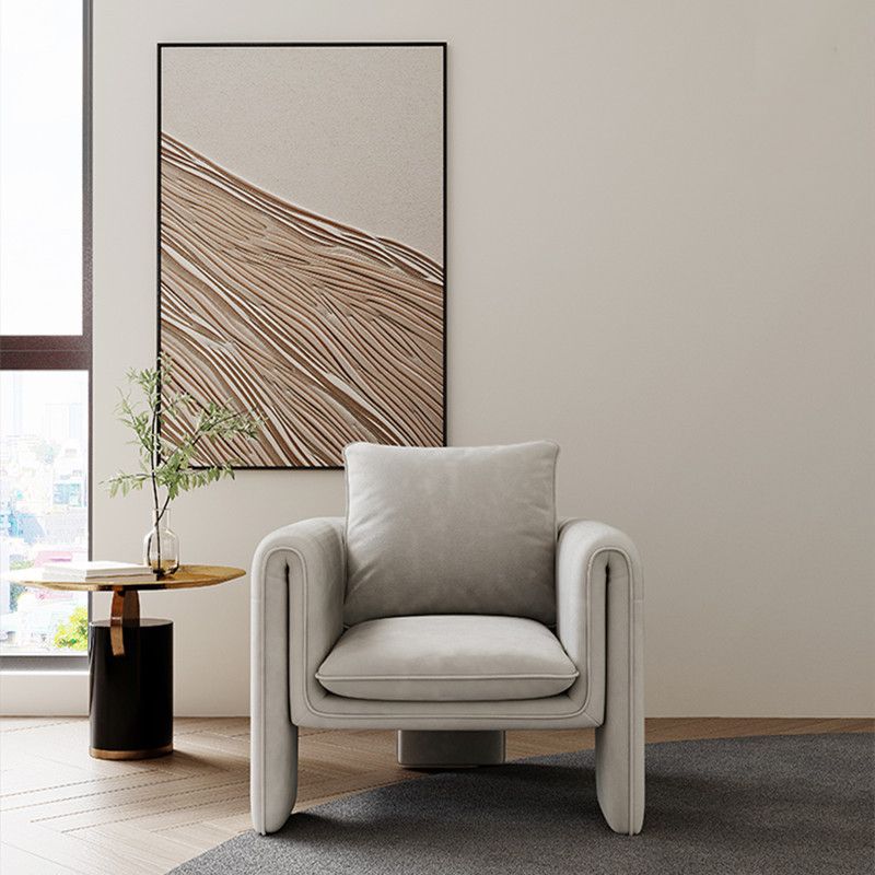 31.5" Wide Contemporary Style Single Sofa Chair Leather Arm Chair for Living Room Clearhalo 'Accent Chairs' 'accent_chairs' 'Chairs & Seating' 'furn' 'furn_accent_chairs' 'Furniture' 'Living Room Furniture' 1200x1200_a3ddbdb2-942f-465c-9346-f311de25f77f