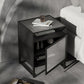 Gabinete de almacenamiento de mesa nocturna de vidrio moderno para dormitorio