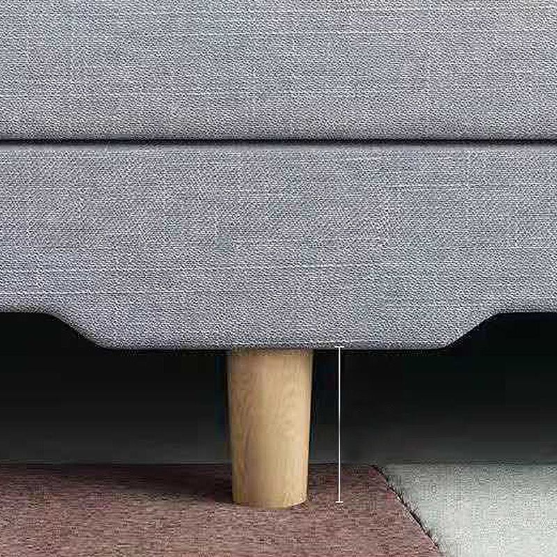 Contemporary Tight Back Armless Settee Convertible Linen Sofa Bed Clearhalo 'furn' 'furn_sofas' 'Furniture' 'furniture_sofas' 'Living Room Furniture' 'Sofa' 'sofas' 1200x1200_a3e4c054-4474-4582-8c74-1347a1424a03