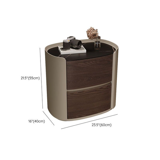 Contemporary Night Table Storage Accent Table Nightstand with 2 Drawers for Home Clearhalo 'Bedroom Furniture' 'furn' 'furn_night_stand' 'Furniture' 'night_stand' 'Nightstands' 1200x1200_a3e88f51-47b2-4a84-a618-37291d32f46a