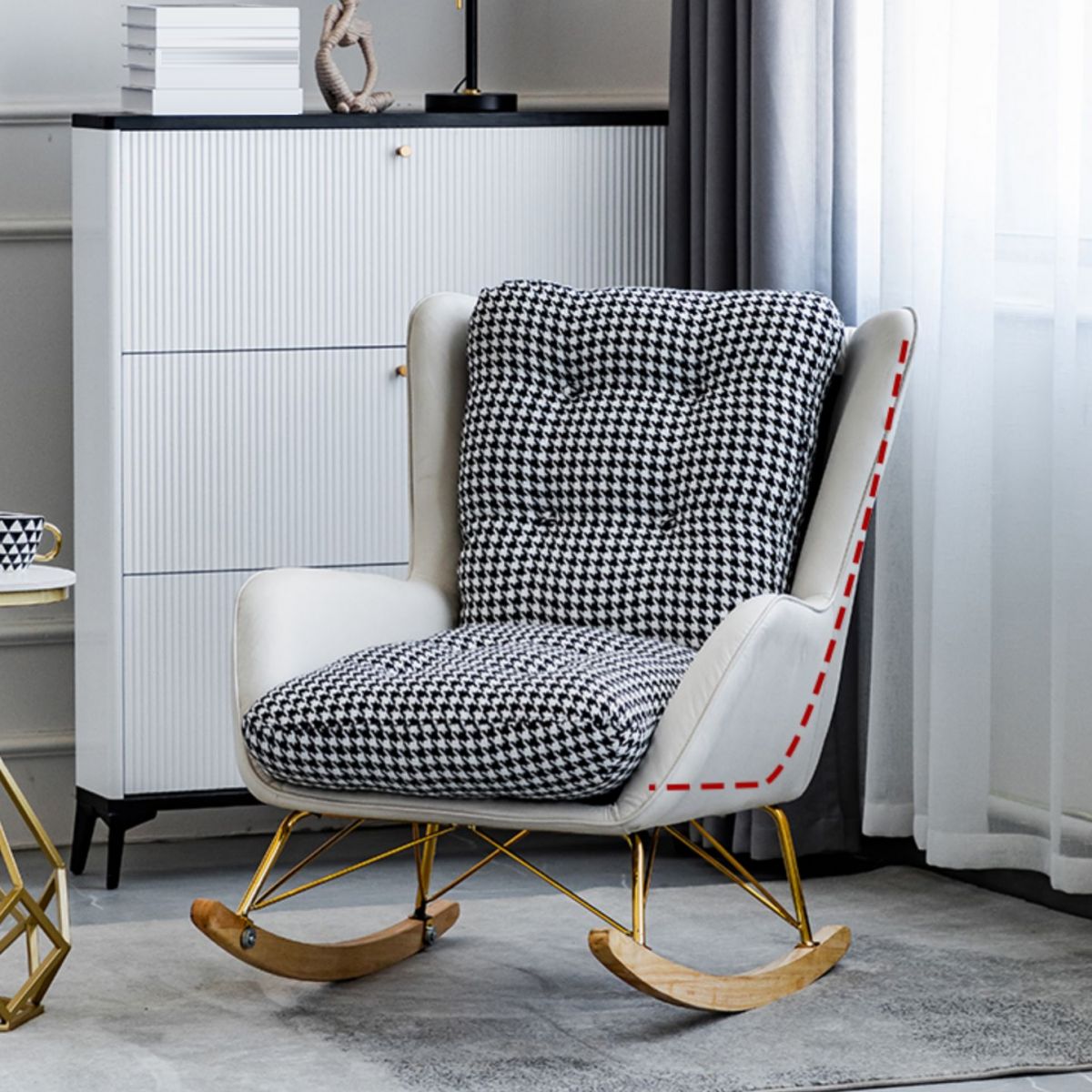 Salon léger luxe chaise de canapé paresseux loisir chaise à bascule maison à la maison