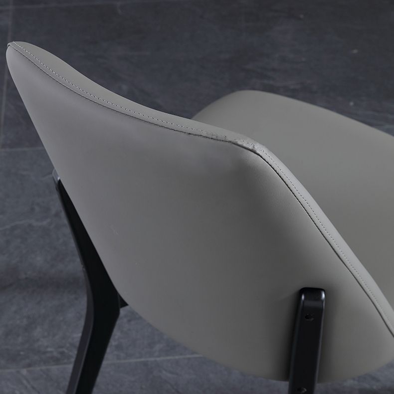 Industrial Leather Restaurant Side Chair Matte Finish Parsons Dining Chair (Set of 2) Clearhalo ' kitchen&dining_furn' 'Dining Chairs' 'Dining Tables & Seating' 'dining_chair' 'furn' 'furn_dining_chair' 'Furniture' 'furniture_dining_chair' 'Kitchen & Dining Furniture' 'kitchen' 1200x1200_a3e93b9e-5b3a-405d-b10b-0c60a6860891