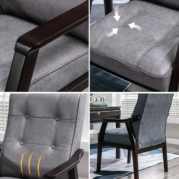 Traditional Kitchen Dining Chair Solid Back Dining Side Chair with Wooden Legs Clearhalo ' kitchen&dining_furn' 'Dining Chairs' 'Dining Tables & Seating' 'dining_chair' 'furn' 'furn_dining_chair' 'Furniture' 'furniture_dining_chair' 'Kitchen & Dining Furniture' 'kitchen' 1200x1200_a3eaca6d-30bd-4ac6-8d9b-bcffca0a2066