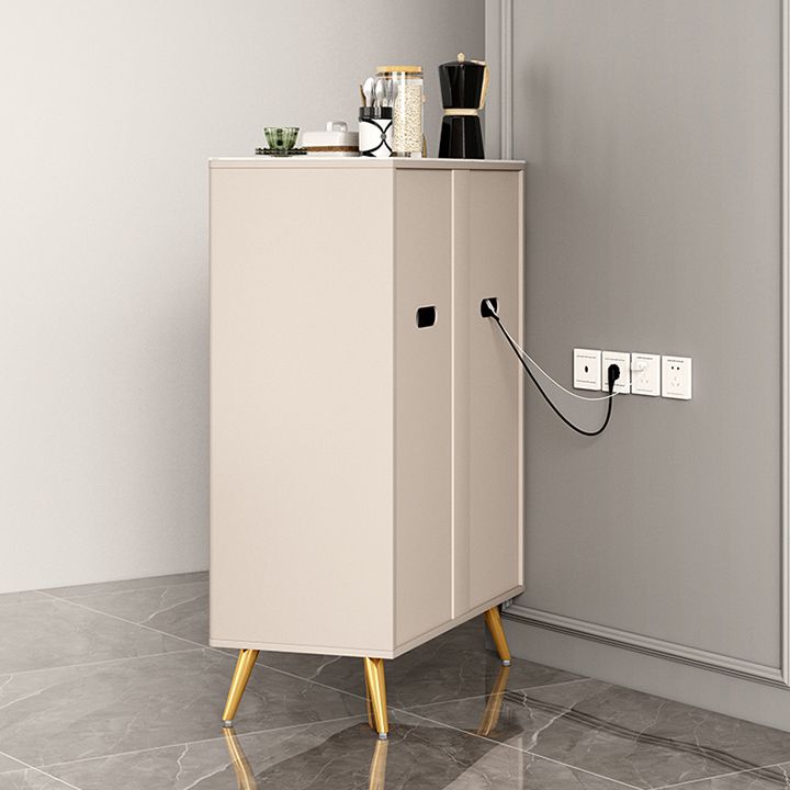 Tavolo da buffet in pietra moderna scheda laterale in stile moderno con armadi e cassetti