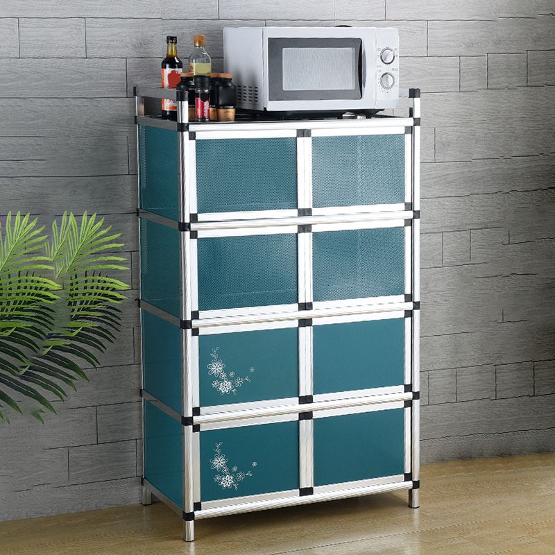 Contemporary Sideboard Cabinet Metal Sideboard Table with Doors for Dining Room Clearhalo 'buffet_sideboard' 'Buffets & Sideboards' 'furn' 'furn_buffet_sideboard' 'Furniture' 'Kitchen & Dining Furniture' 1200x1200_a3ed931b-1652-4559-9467-5d9b24ebe78a