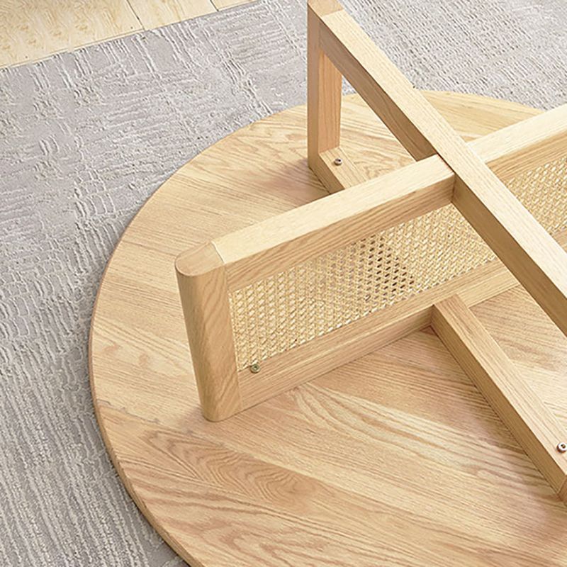 Tavolino in legno di tavolino in legno di gambe a croce scandinava per soggiorno