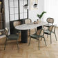 Contemporary Style Furniture Oval Double Pedestal Dining Site Table for Home Clearhalo ' dining_table' 'Dining Tables & Seating' 'Dining Tables' 'furn' 'furn_dining_table' 'Furniture' 'furniture_dining_table' 'Kitchen & Dining Furniture' 'kitchen&dining_furn' 'kitchen' 'kitchen_dining_table' 1200x1200_a3f122ad-ae45-42a0-af1e-af4e27e42ed1
