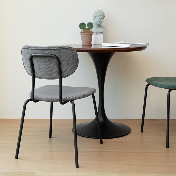 Design Metal Dining Side Chairs Glam Style Open Back Side Chair for Home Use Clearhalo ' kitchen&dining_furn' 'Dining Chairs' 'Dining Tables & Seating' 'dining_chair' 'furn' 'furn_dining_chair' 'Furniture' 'furniture_dining_chair' 'Kitchen & Dining Furniture' 'kitchen' 1200x1200_a3f127f9-bc19-419d-a4aa-6d26f7d17f1b