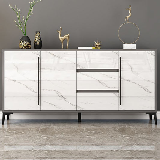 Server a buffet di legno ingegnerizzato con cassetti moderni tavolo da sideboard