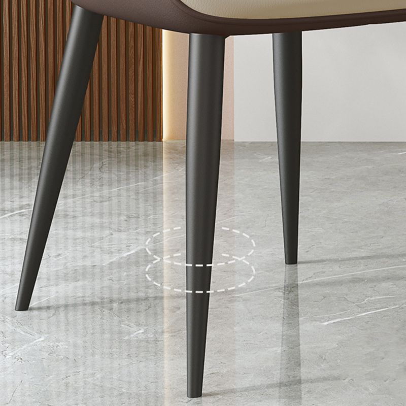 Modern Dining Room Chairs Armless Leather Dining Chairs for Home Clearhalo 'Dining Chairs' 'Dining Tables & Seating' 'dining_chair' 'furn' 'furn_dining_chair' 'Furniture' 'furniture_dining_chair' 'Kitchen & Dining Furniture' 1200x1200_a3f3684a-b442-4d56-9118-7d6dced2107c