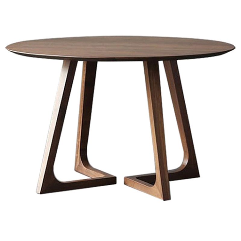 Round Double Base Dining Table Modern Pine Wood Table for Kitchen Clearhalo 'Dining Tables & Seating' 'Dining Tables' 'dining_table' 'furn' 'furn_dining_table' 'Furniture' 'Kitchen & Dining Furniture' 1200x1200_a3f3eeab-184c-4a1e-b6d7-1c0ae2b84423