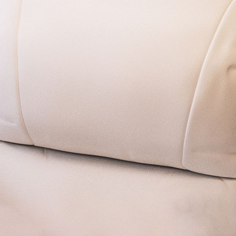 Chaise en cuir fausse 25,9 "L x 25,9" W x 37,4 "H Armes incluses pour salon pour le salon