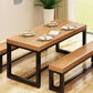 Modern Solid Wood Kitchen Dining Table Rectangle Shape Standard Dining Table with Trestle Base Clearhalo ' dining_table' 'Dining Tables & Seating' 'Dining Tables' 'furn' 'furn_dining_table' 'Furniture' 'furniture_dining_table' 'Kitchen & Dining Furniture' 'kitchen&dining_furn' 'kitchen' 'kitchen_dining_table' 1200x1200_a3f58b38-e150-4439-be54-528d61647b97
