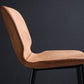 Sgabello scandinavo in metallo Sgabello da banco imbottito in ecopelle per la casa