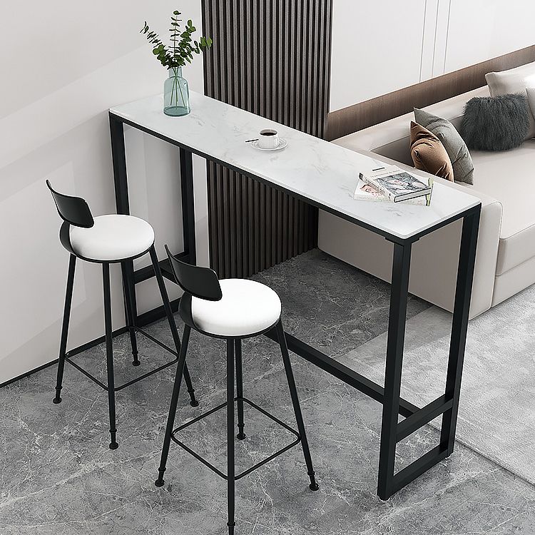 Moderne lage rug dineren krukken rond armloze barkrukken met voetsteun