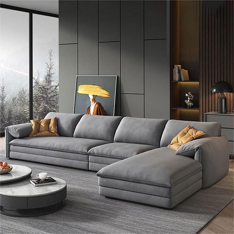 68 "W Contemporáne de tela de sofá seccional Sectional