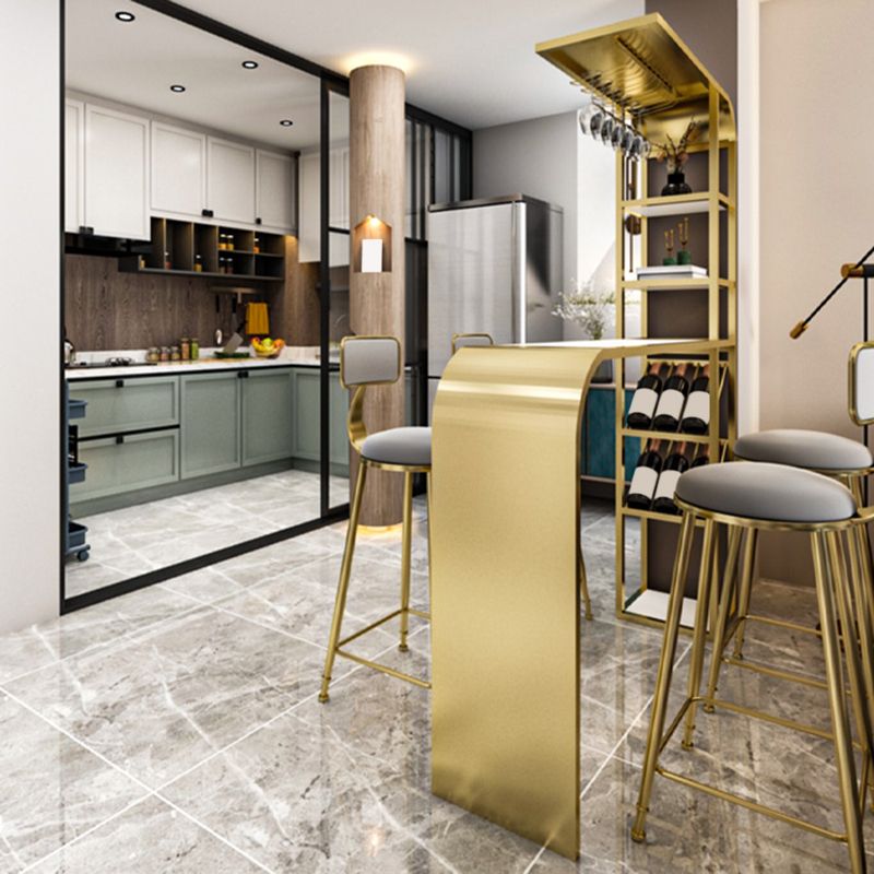 Contemporary Style Rectangle Bar Table Stone Bar Height Table with Storage Clearhalo 'Bar Furniture' 'Bar Tables' 'bar_tables' 'furn' 'furn_bar_tables' 'Furniture' 'Kitchen & Dining Furniture' 1200x1200_a3f83570-ac99-48f6-b952-62dfe8457921