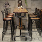 Wood Top Water Pipe Frame Counter Table Industrial 42-inch Height Table for Dinning Room Clearhalo 'Bar Furniture' 'Bar Tables' 'bar_tables' 'furn' 'furn_bar_tables' 'Furniture' 'furniture_bar_tables' 'Kitchen & Dining Furniture' 1200x1200_a3fade0c-422a-465c-b9d4-618600e9128c