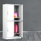 Modern White Storage Cabinet with Hinged Door Metal Cabinet for Bathroom Clearhalo 'Armoires & Wardrobes' 'armoires_wardrobes' 'Bedroom Furniture' 'furn' 'furn_armoires_wardrobes' 'Furniture' 1200x1200_a3fb29c7-2fb3-4ca9-8b43-74f89c0f593e