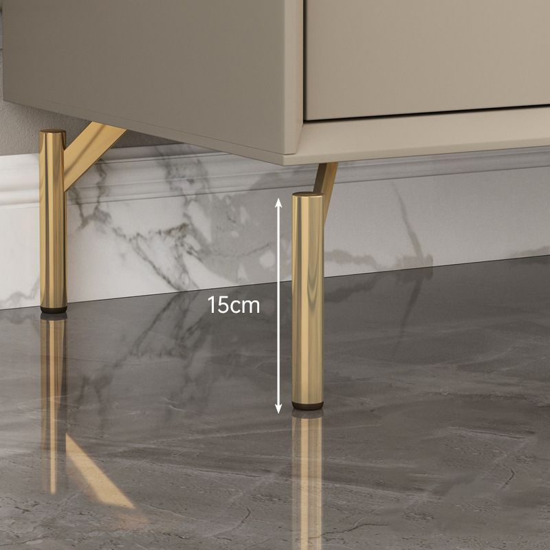 Glam Stone - Cassettiera portaoggetti per camera da letto, ampia 40,6 cm, bianca con cassetti