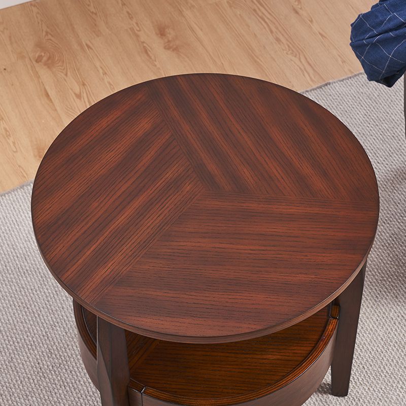 24" L x 24" W Farmhouse Side End Table Wooden Side Table with Shelve and Drawer Clearhalo 'Coffee & Accent Tables' 'End & Side Tables' 'end_side_table' 'end_side_tables' 'furn' 'furn_end_side_tables' 'Furniture' 'furniture_end_side_table' 'Living Room Furniture' 1200x1200_a3fe3c10-c369-4510-b83f-734081277e27