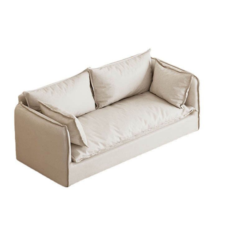 Sofa stationnaire blanc canapé de bras carré moderne pour le salon