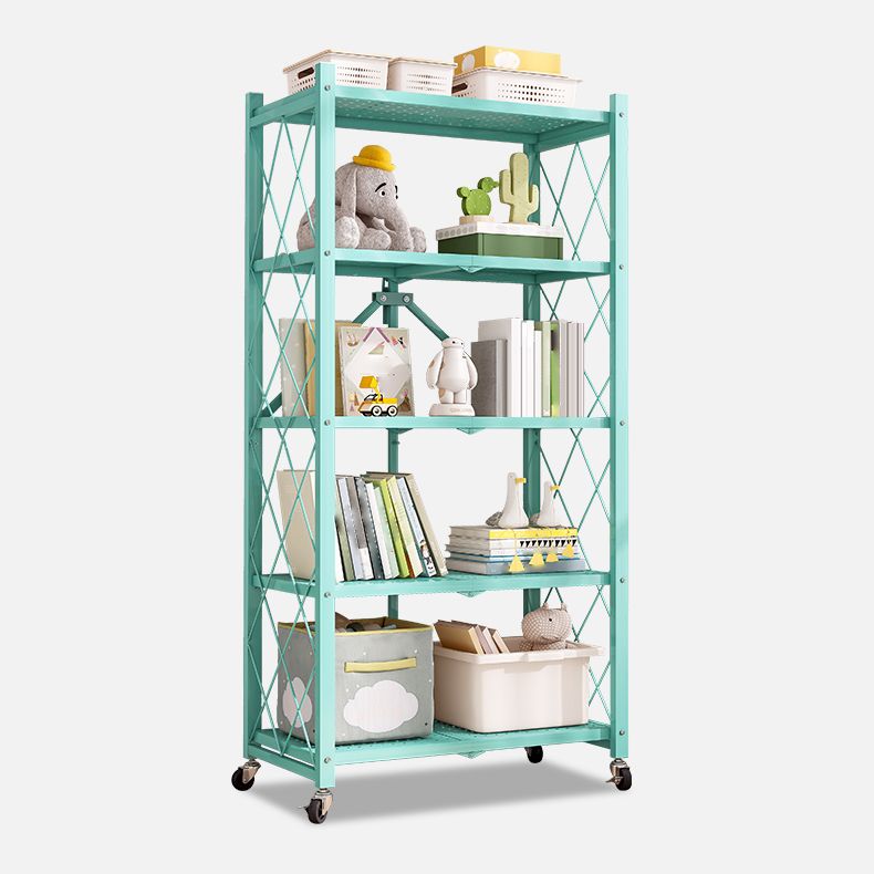 Libreria moderna in metallo, libreria geometrica aperta per qualsiasi stanza