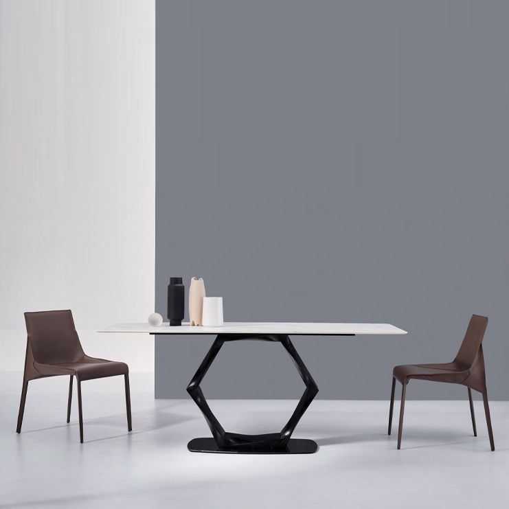 Designer Style Home Leather Chair Matte Finish Parsons Dining Side Chair Clearhalo ' kitchen&dining_furn' 'Dining Chairs' 'Dining Tables & Seating' 'dining_chair' 'furn' 'furn_dining_chair' 'Furniture' 'furniture_dining_chair' 'Kitchen & Dining Furniture' 'kitchen' 1200x1200_a3ff4d02-c4b8-403a-8002-34fe2fb89b58