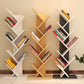 Modern Engineered Wood Bookcase Geometric Bookshelf for Living Room