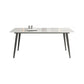 Metal Industrial Rectangle Dining Table White Sintered Stone Table for Kitchen and Dining Room Clearhalo ' dining_table' 'Dining Tables & Seating' 'Dining Tables' 'furn' 'furn_dining_table' 'Furniture' 'furniture_dining_table' 'Kitchen & Dining Furniture' 'kitchen&dining_furn' 'kitchen' 'kitchen_dining_table' 1200x1200_a40089eb-c9eb-4c59-a8df-4fb505205f4f